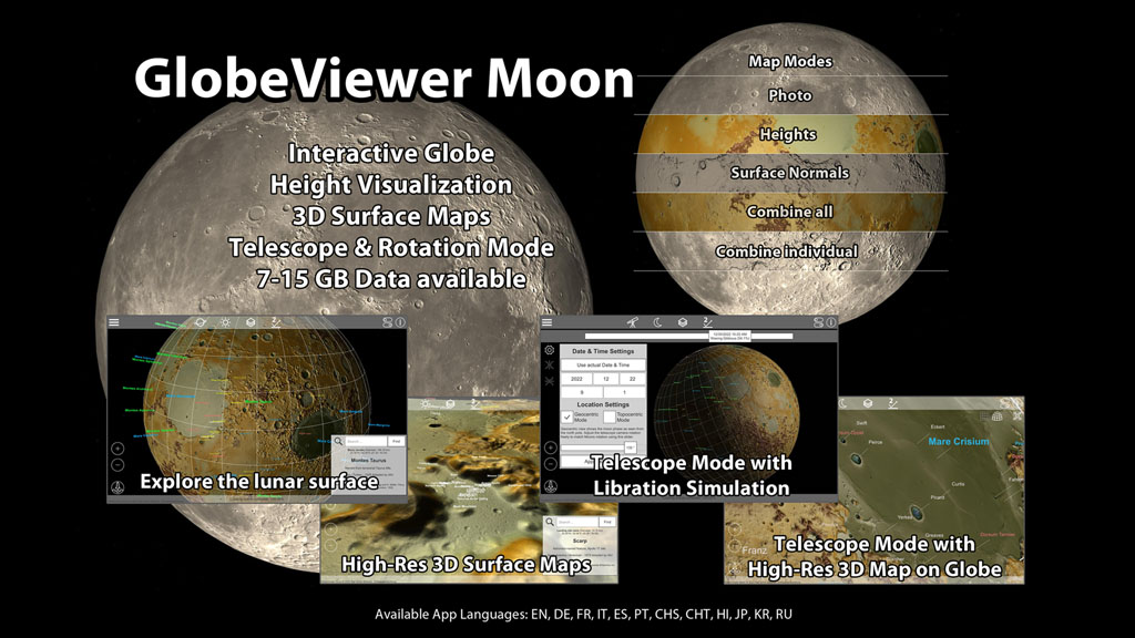 GlobeViewer Moon Features